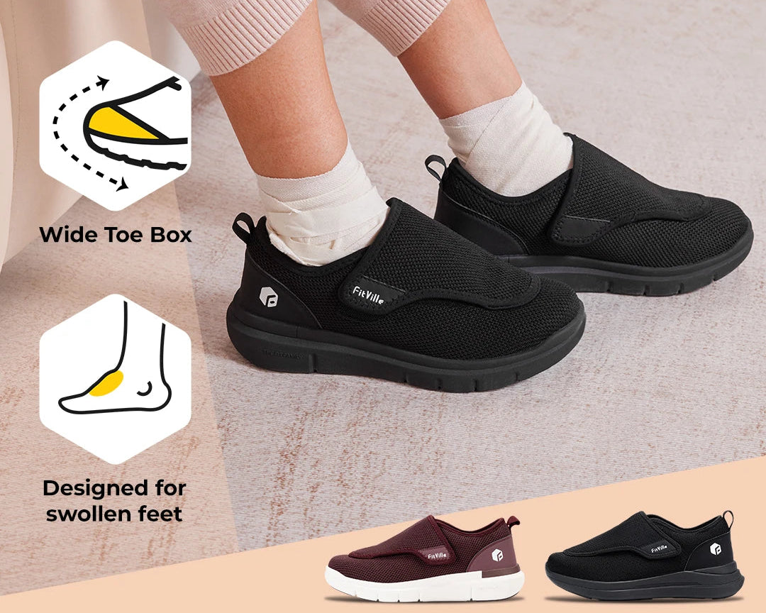 Basket orthopédique femme extra-large, pieds diabétiques