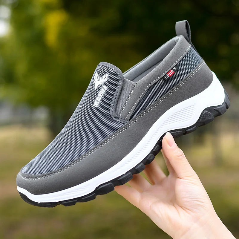 Chaussure orthopédique homme à enfiler, gris a Image