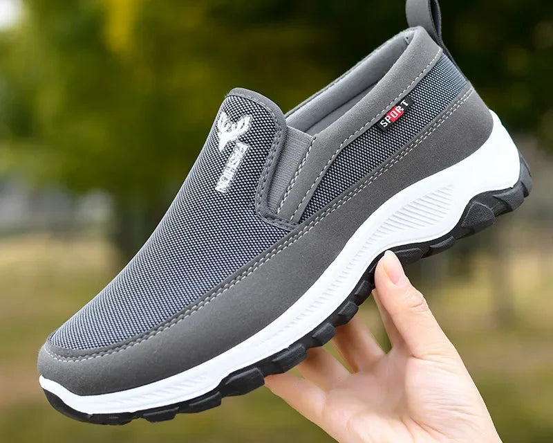 Chaussure orthopédique homme à enfiler, confort et marche