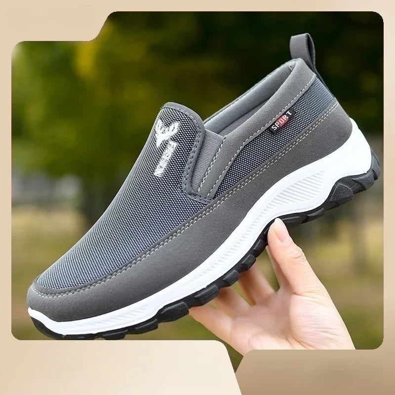 Chaussure orthopédique homme à enfiler, confort et marche
