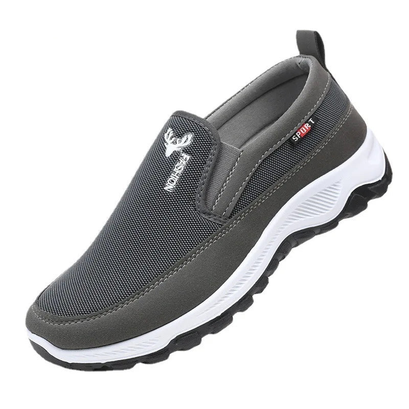 Chaussure orthopédique homme à enfiler, confort et marche