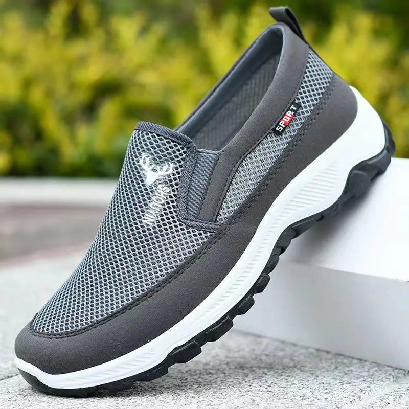 Chaussure orthopédique homme à enfiler, gris b
