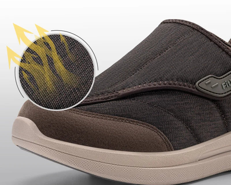 Chaussure orthopédique homme pour diabétique, pied large et sensible