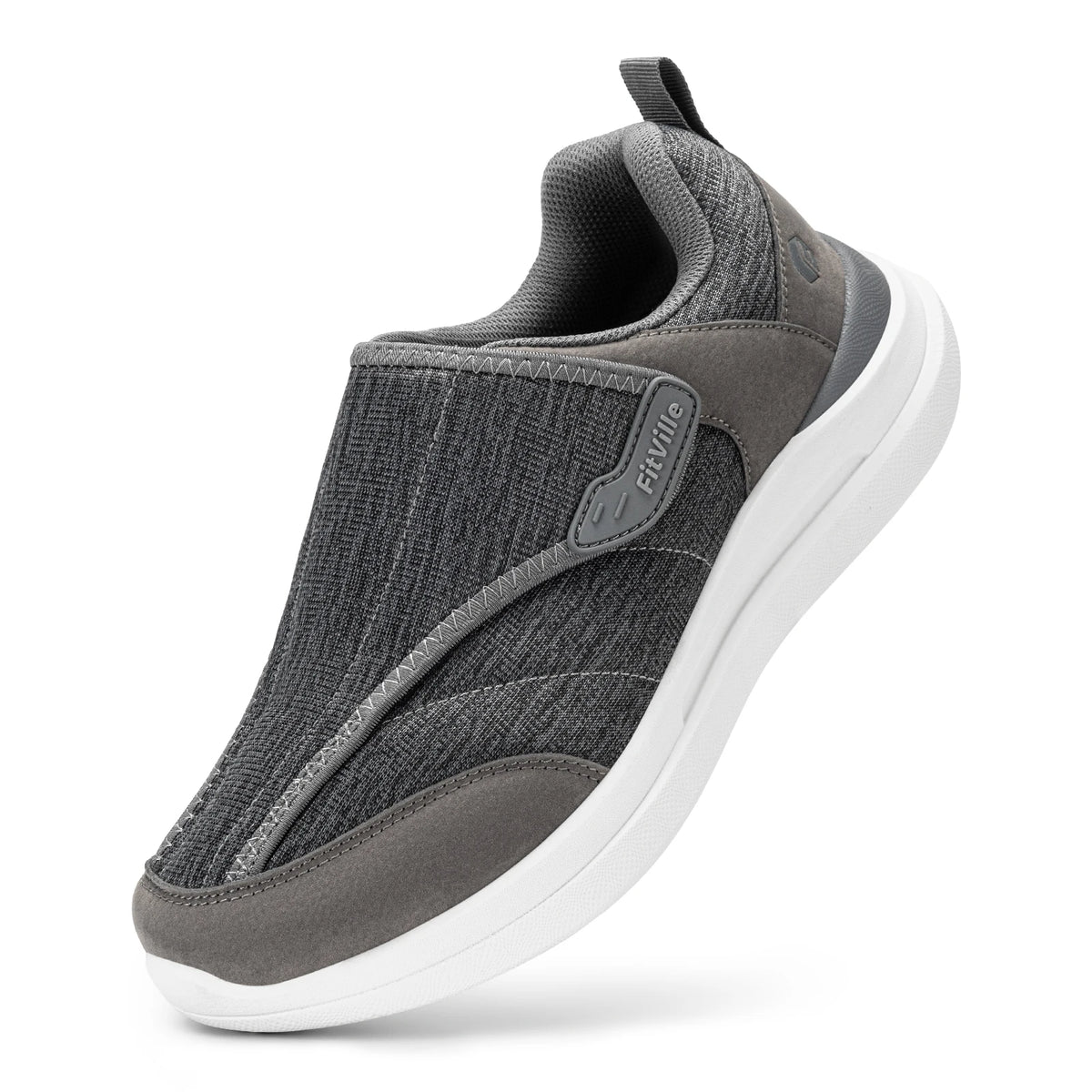 Chaussure orthopédique homme pour diabétique, gris Image