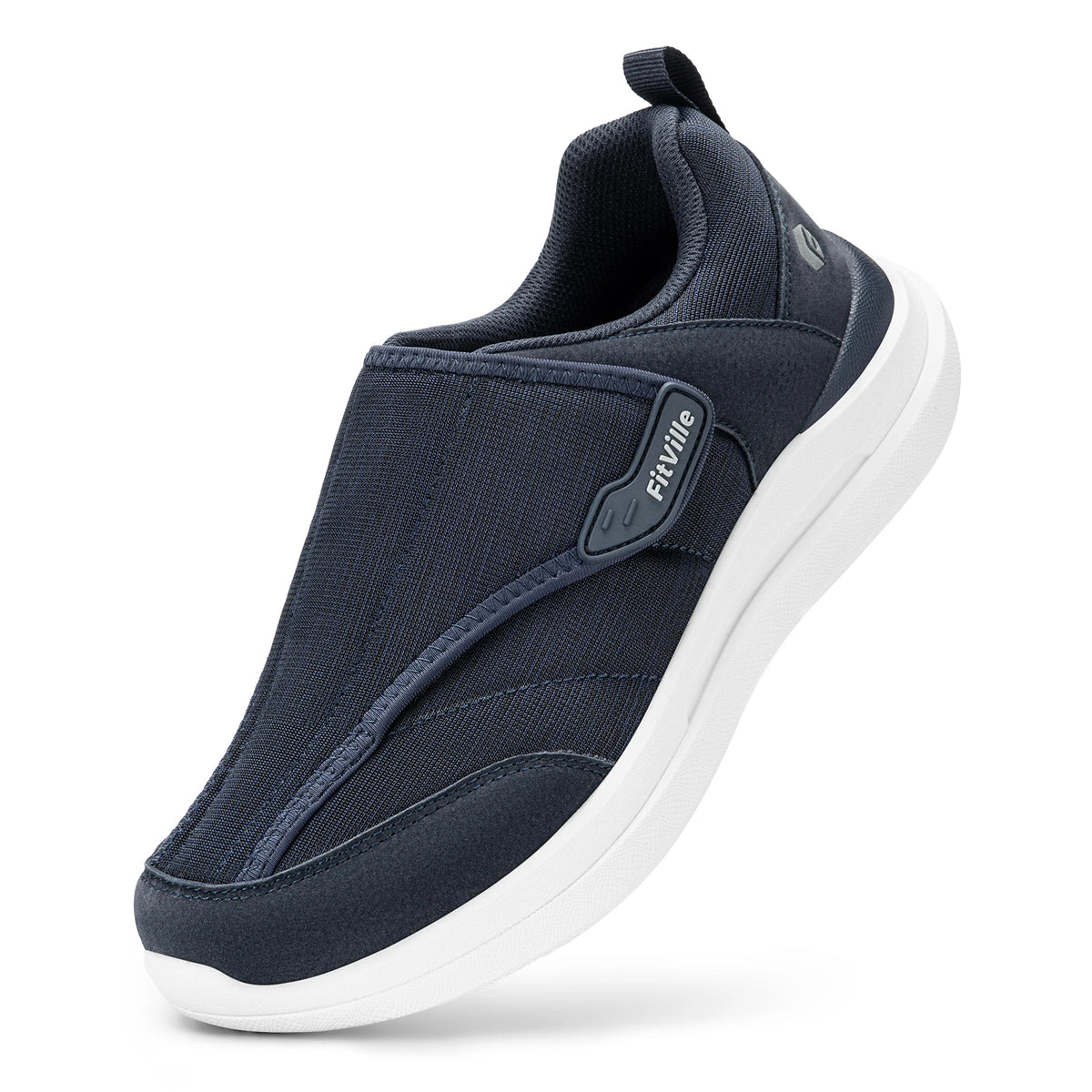 Chaussure orthopédique homme pour diabétique, bleu