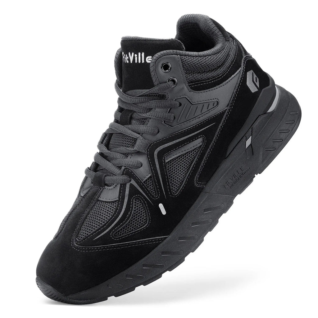 Basket orthopédique homme montante, noir
