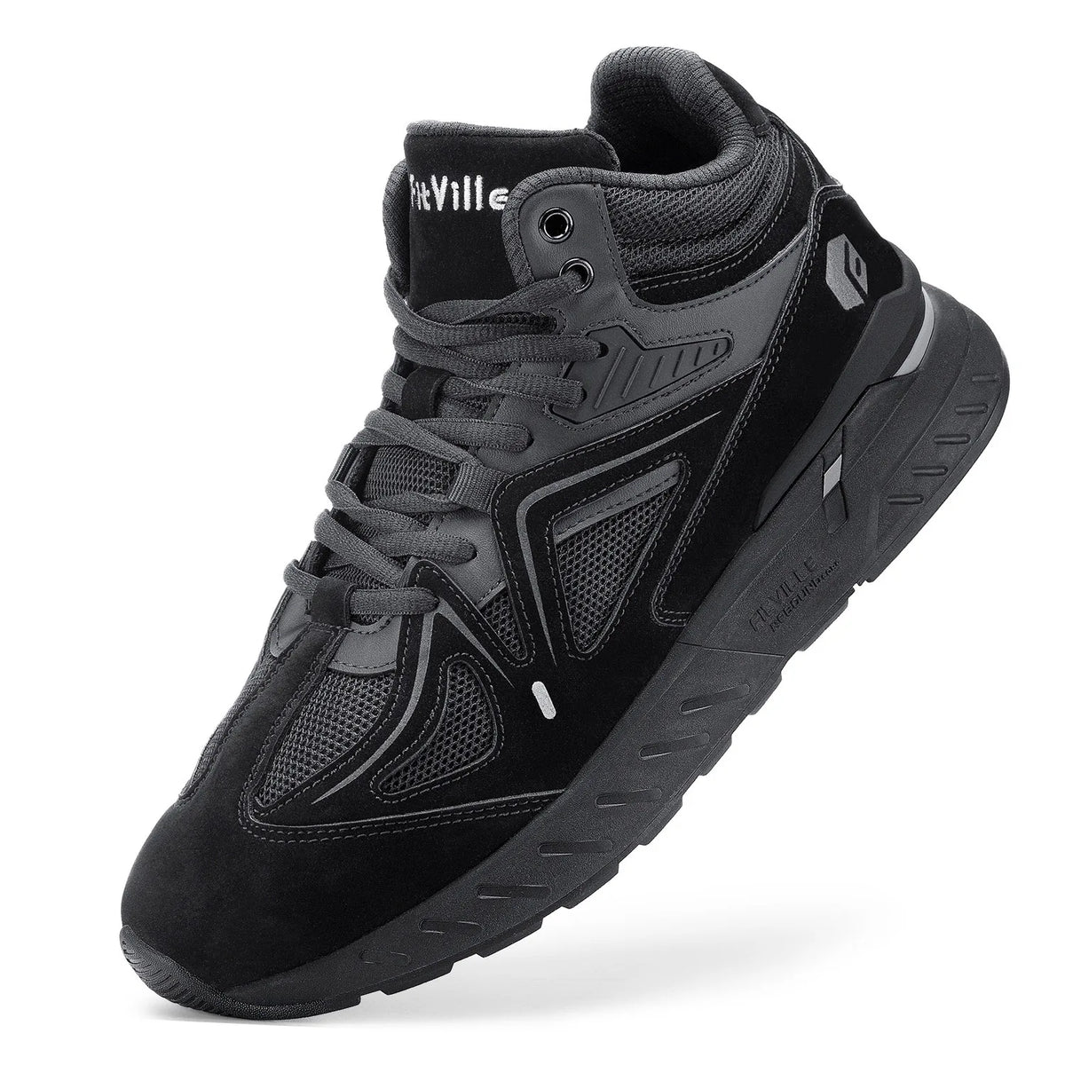 Basket orthopédique homme montante, noir