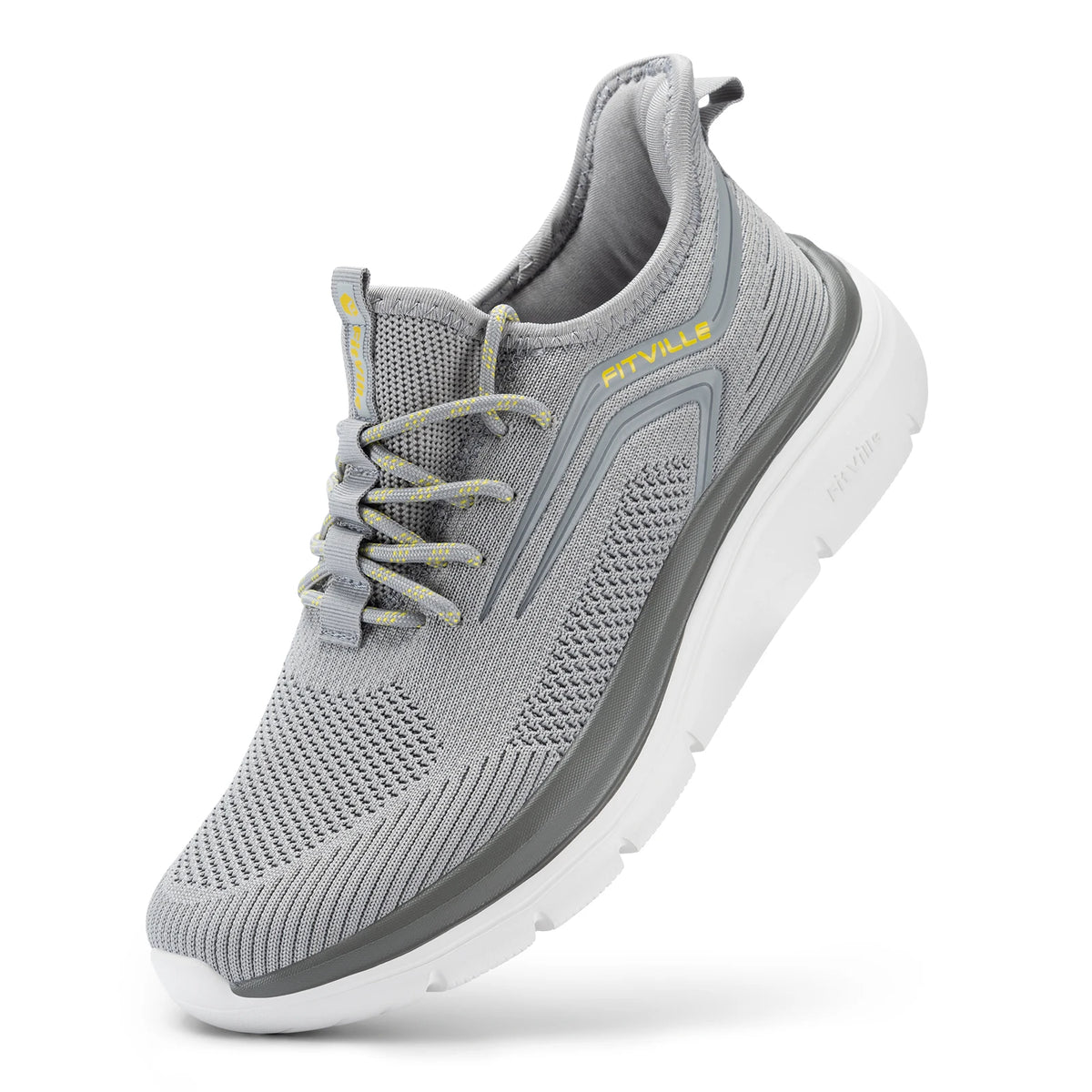 Basket orthopédique homme pieds larges, gris