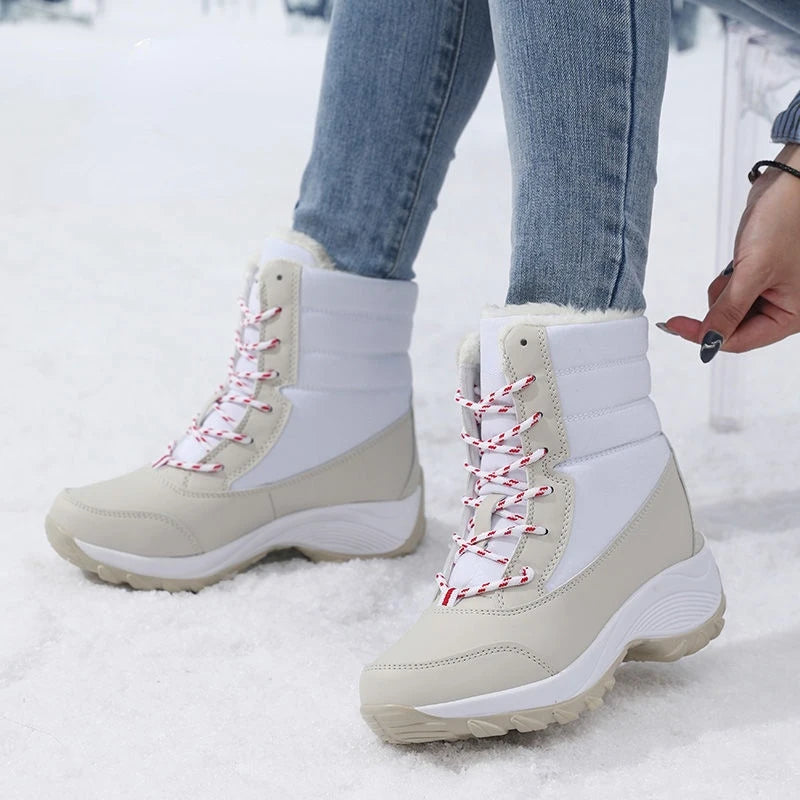 Bottine orthopédique femme hiver, blanc