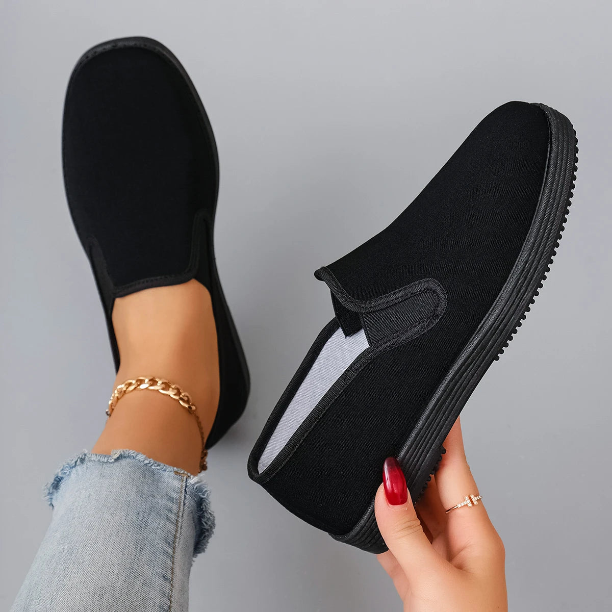 Chausson orthopédique femme à enfiler, confort et souplesse Image