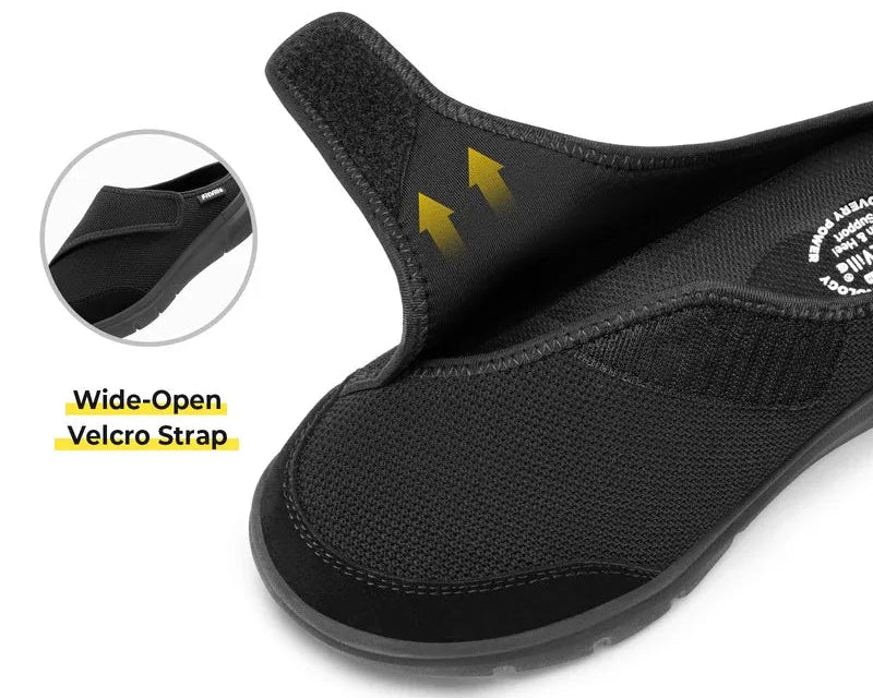 Chausson orthopédique femme pieds larges, soutien voûte et confort thérapeutique