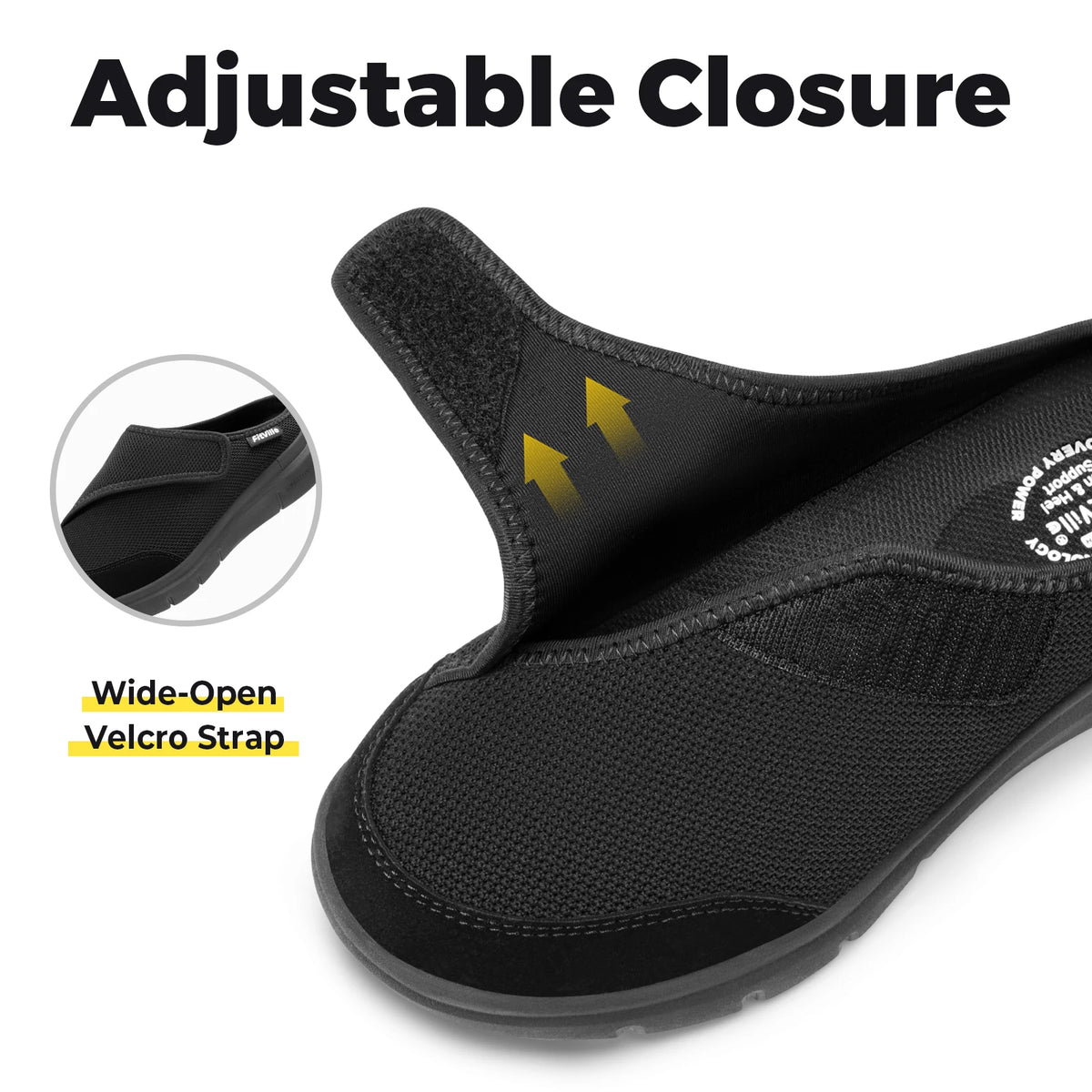 Chausson orthopédique femme pieds larges, soutien de voûte