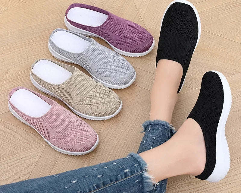 Chausson orthopédique femme à talon ouvert, confort et légèreté