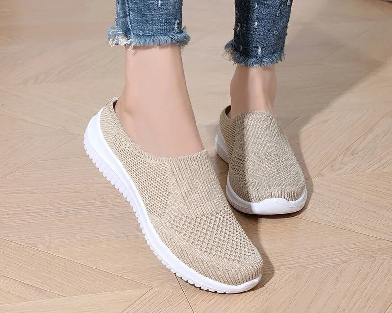 Chausson orthopédique femme à talon ouvert, confort et légèreté