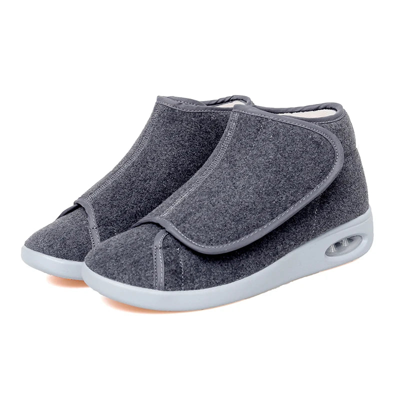 Chausson orthopédique pied diabétique femme, gris