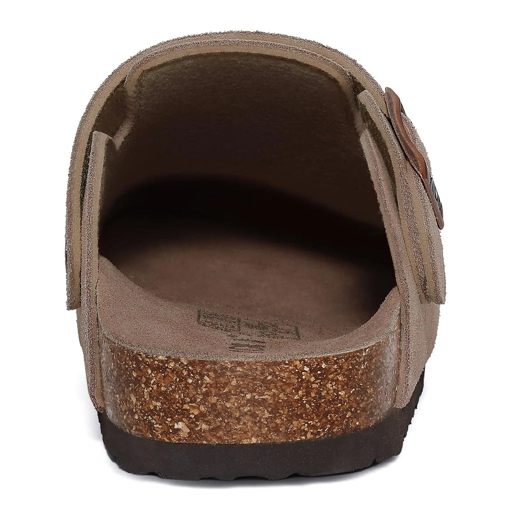 Mule orthopédique femme en daim, maintien plantaire et confort longue durée