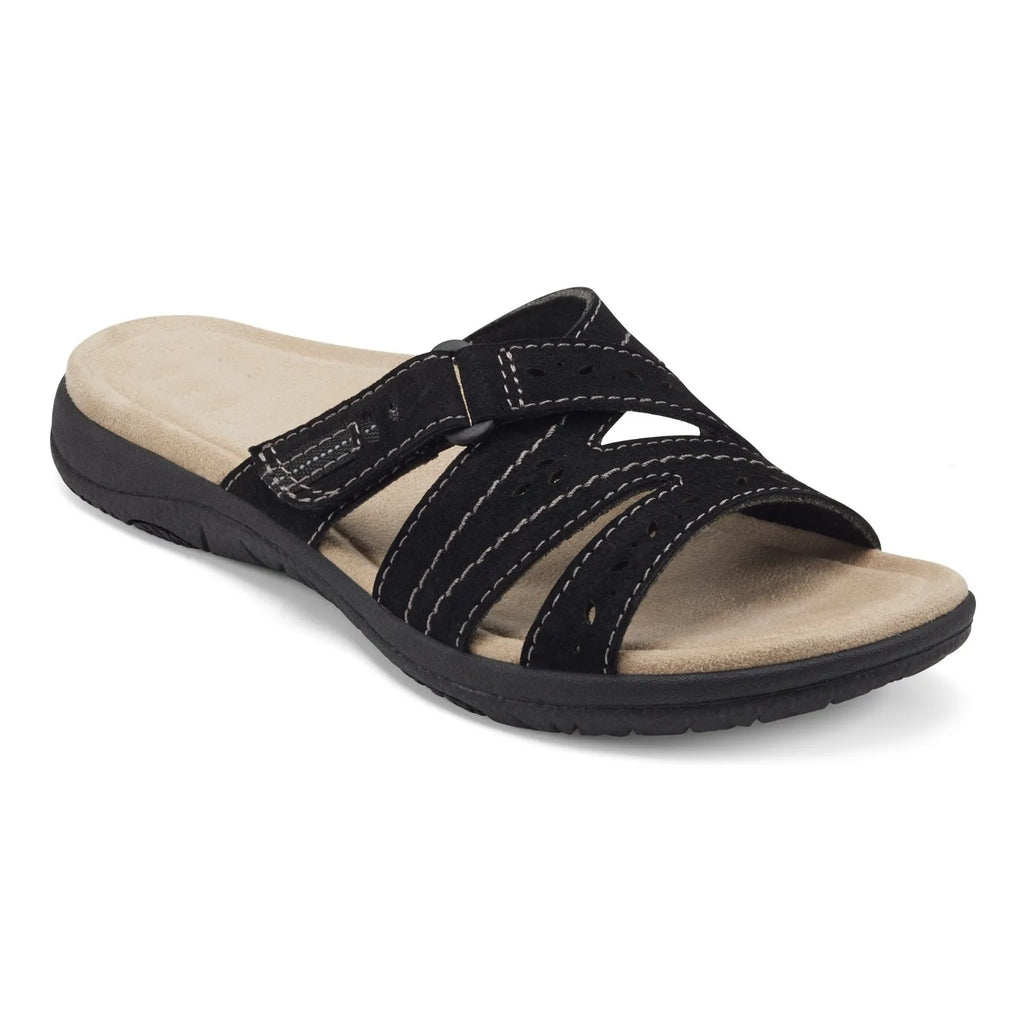 Mule orthopédique femme plate, noir
