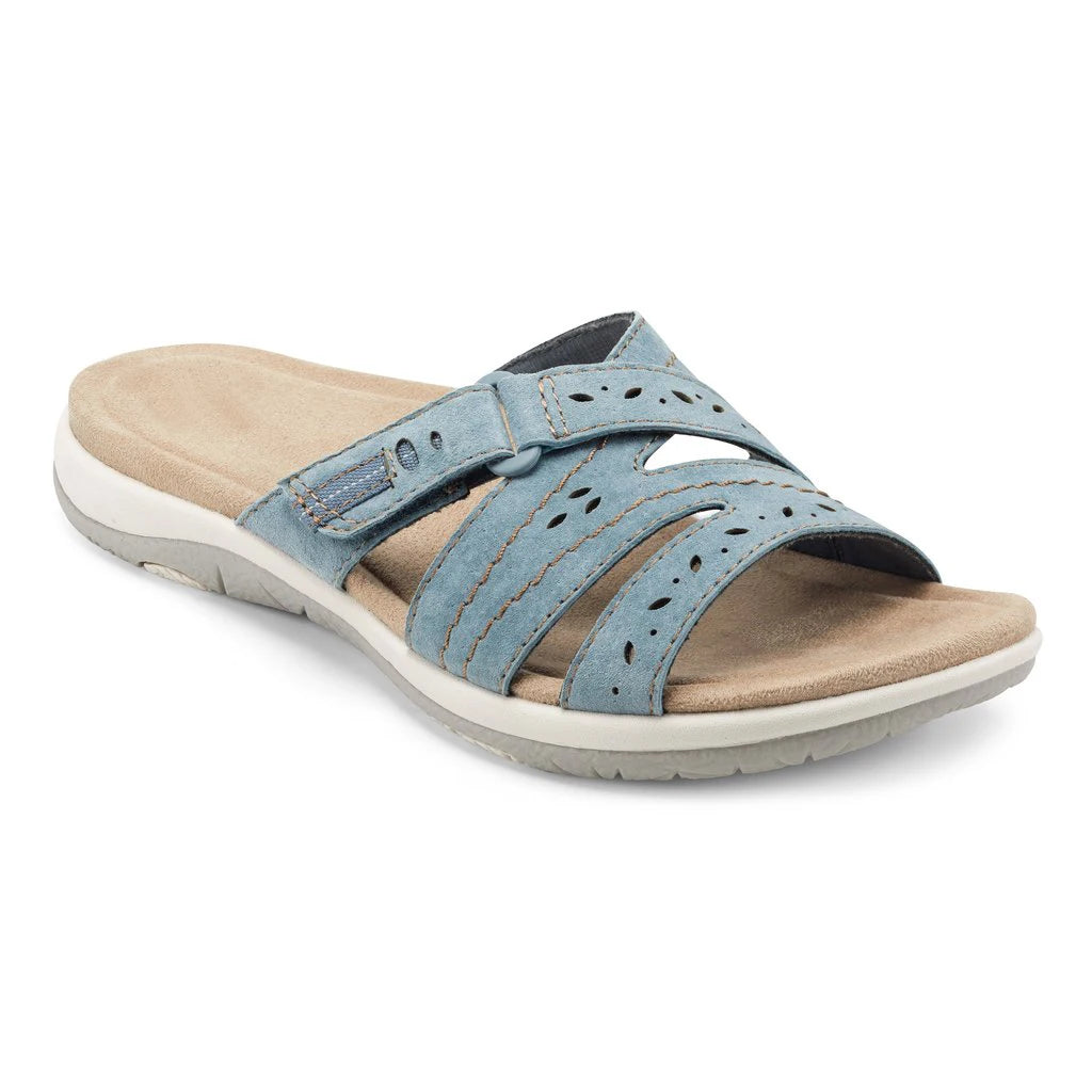 Mule orthopédique femme plate, bleu