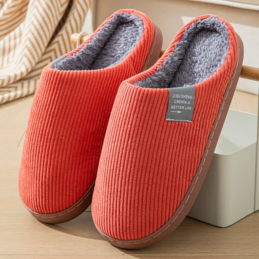 Pantoufle orthopédique femme semelle épaisse, orange