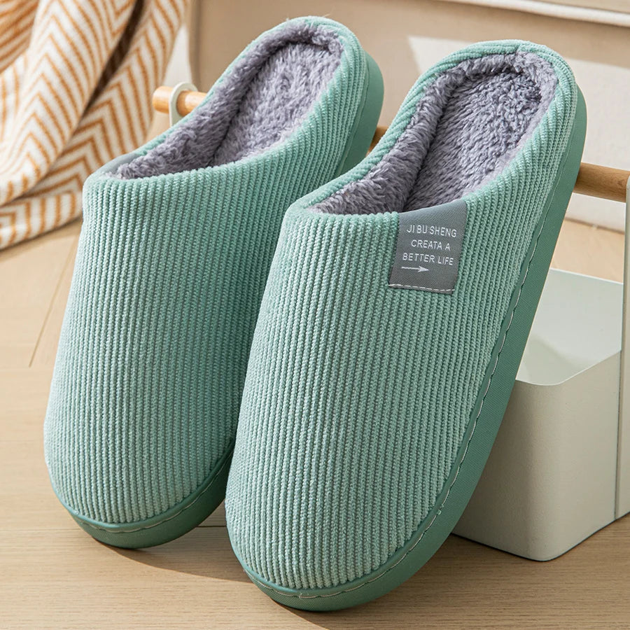 Pantoufle orthopédique femme semelle épaisse, vert