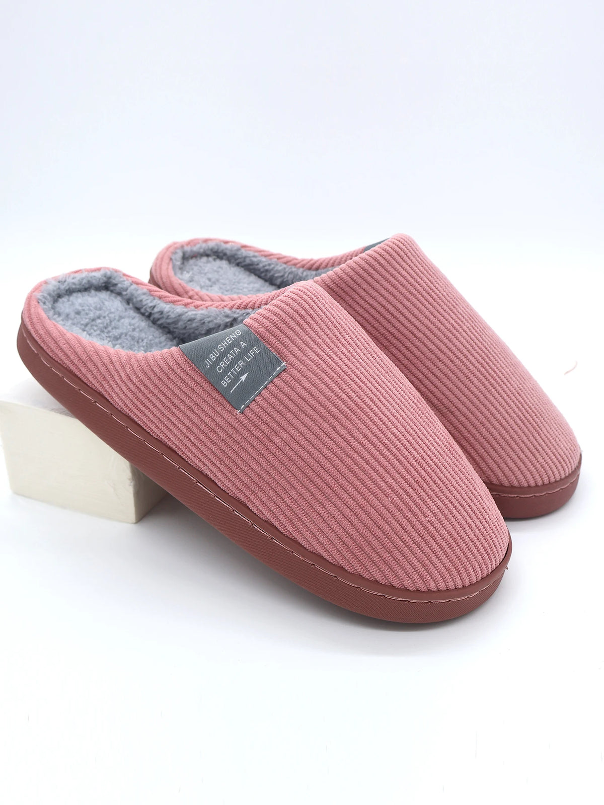 Pantoufle orthopédique femme semelle épaisse, confort hiver