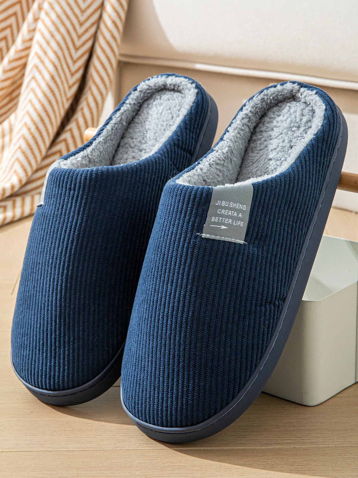 Pantoufle orthopédique femme semelle épaisse, confort hiver