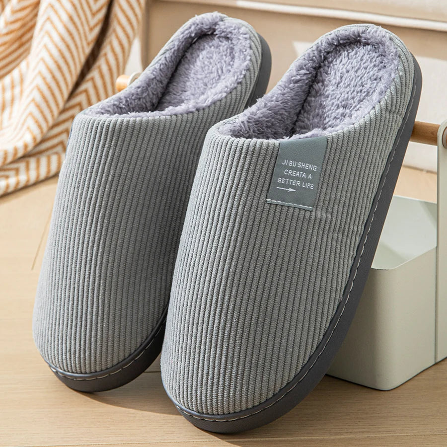 Pantoufle orthopédique femme semelle épaisse, gris