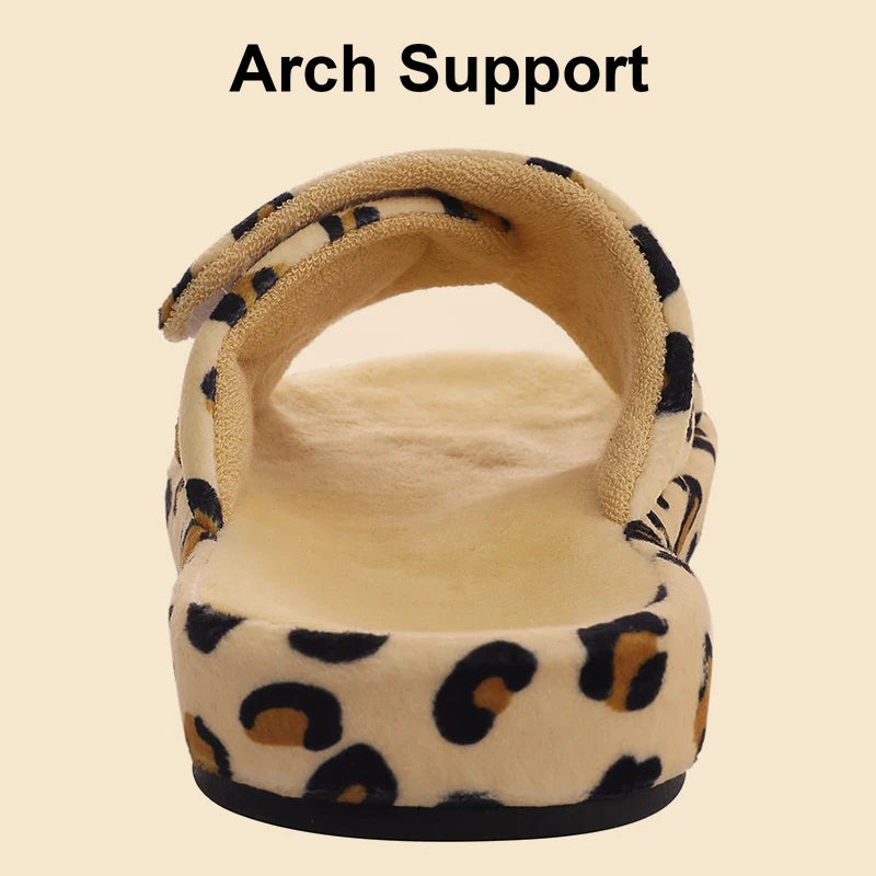 Pantoufle orthopédique femme pour fasciite plantaire, soutien voûte