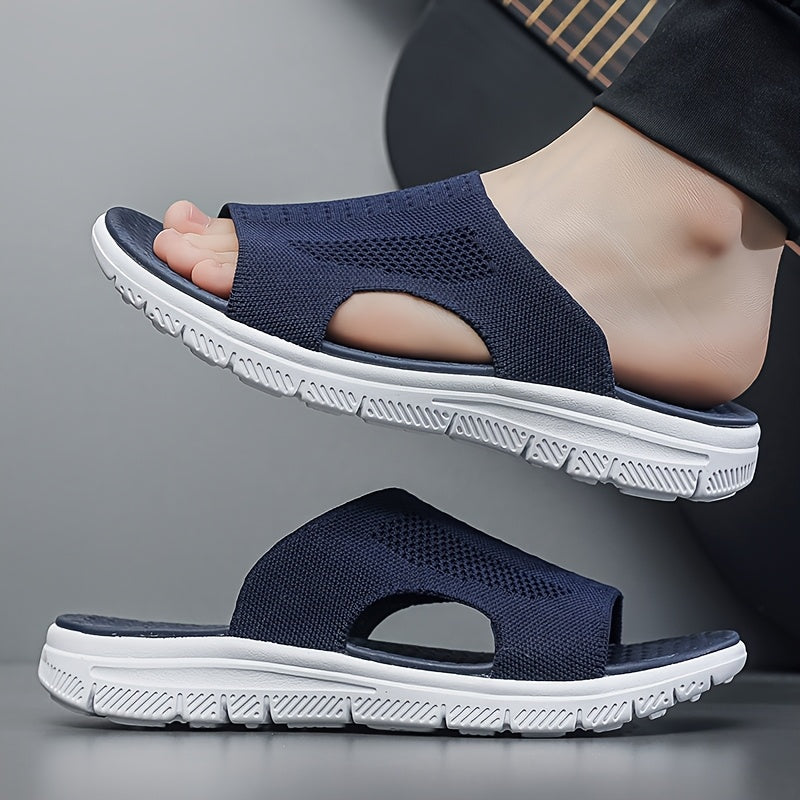 Sandales  enfiler pour homme clbres sur Internet  semelle souple avec absorption des chocs soutien de la vote plantaire pais chaussons antidrapants de sport et dcontracts pour lextrieur respirants pour les jeunes