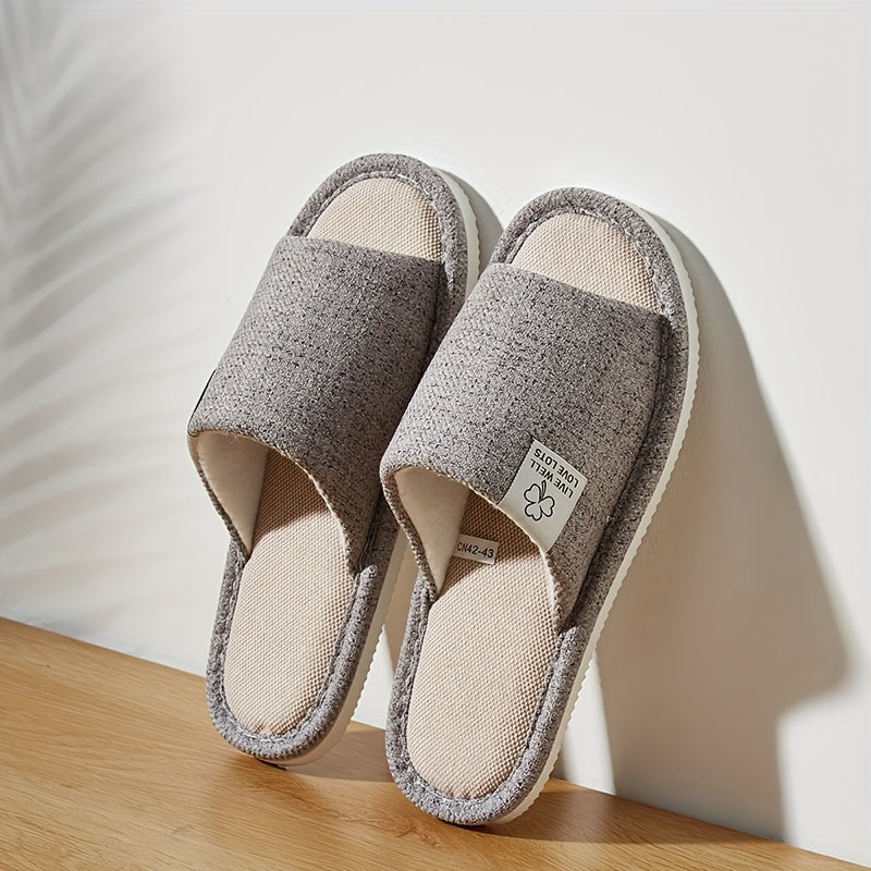 Chaussons dintrieur pour homme pour printempst chaussons de maison  semelles souples confortables et lgants pour les sols de chambre chaussons unisexes respirants  bout ouvert pour une utilisation toute lanne