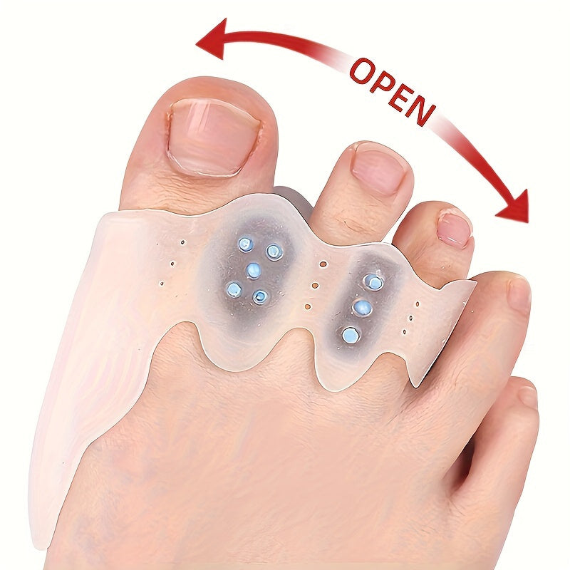 2pcs Sparateurs dorteils ultradoux et trs extensibles avec 20 coussinets rglables  Sparateurs de soutien dorteils confortables pour une utilisation  long terme sans frottement des pieds adapts aux hommes et aux femmes fabriqus en gel pour les