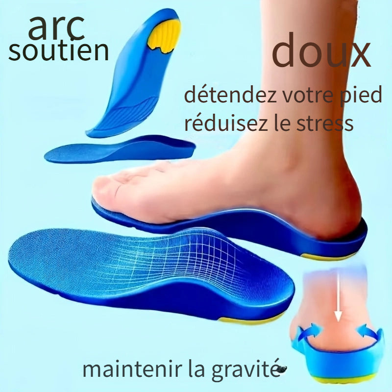 Ces semelles intrieures offrent un soutien de la vote plantaire et sont conues pour les hommes et les femmes Elles ont une fonction de massage et une fonction dabsorption des chocs Elles sont idales pour la course et les bottes de travail et convi