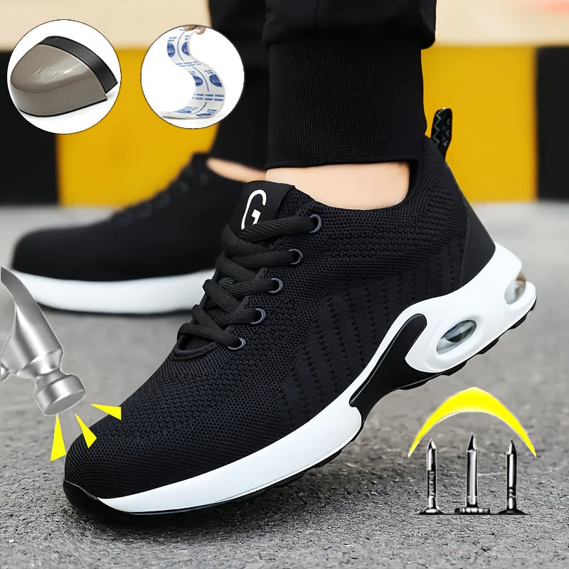 Nouvelles chaussures lgantes pour hommes et femmes adaptes  toutes les saisons chaussures de travail anticrasement chaussures  embout en acier antiperforation chaussures rsistantes aux usures pour une tenue dcontracte chaussures de travai