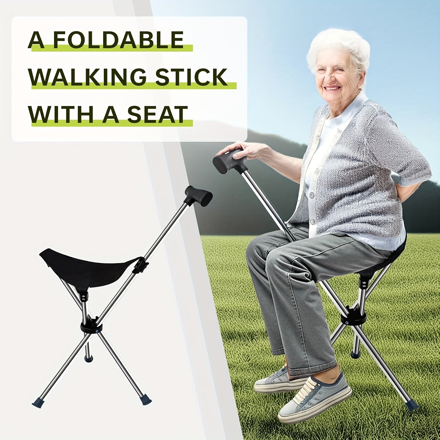 Bton de marche avec sige canne chaise pliante bton camping chaise de canne de marche bton de marche avec sige tabouret de bquille assis chaise de bton