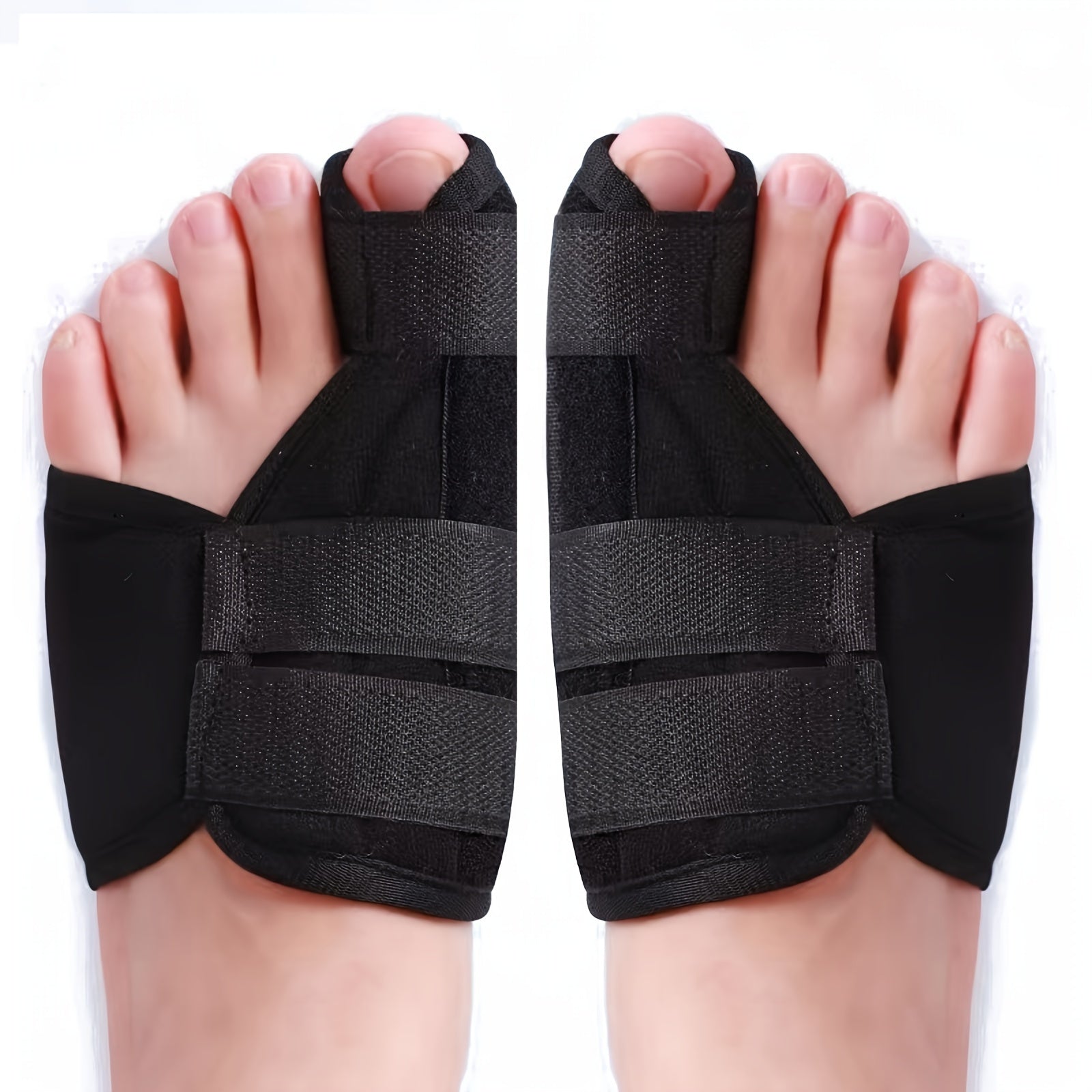 MASEDA 1 Paire de sparateurs stabilisateurs pour gros orteil rglables support pour pieds de jour et de nuit pour hommes et femmes chaleur quotidienne convient aux pieds gauche et droit