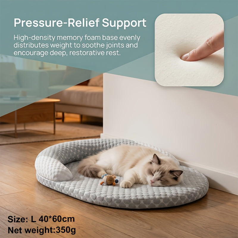 Panier Orthopdique pour Chien Lit dt Respirant pour Animaux de Compagnie avec Bord Surlev Tapis de Lit Doux et Lavable pour Chiens et Chats de Petite et Moyenne Taille Tapis Antidrapant pour Toutes les Saisons
