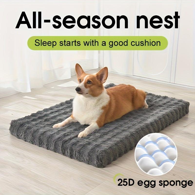 Grand tapis orthopdique extralarge et renforc pour chiens de taille moyenne  grande avec coussin mmoire confortable gris clair rose gris fonc lavable en machine universel toutes saisons