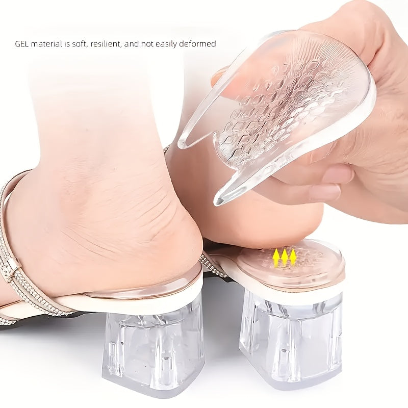 1 Paire de Coussinets de Talon en GEL Absorbant les Chocs Coussinets de Massage Doux Respirants Autoadhsifs et Antidrapants pour une Marche Confortable et des Activits Formelles