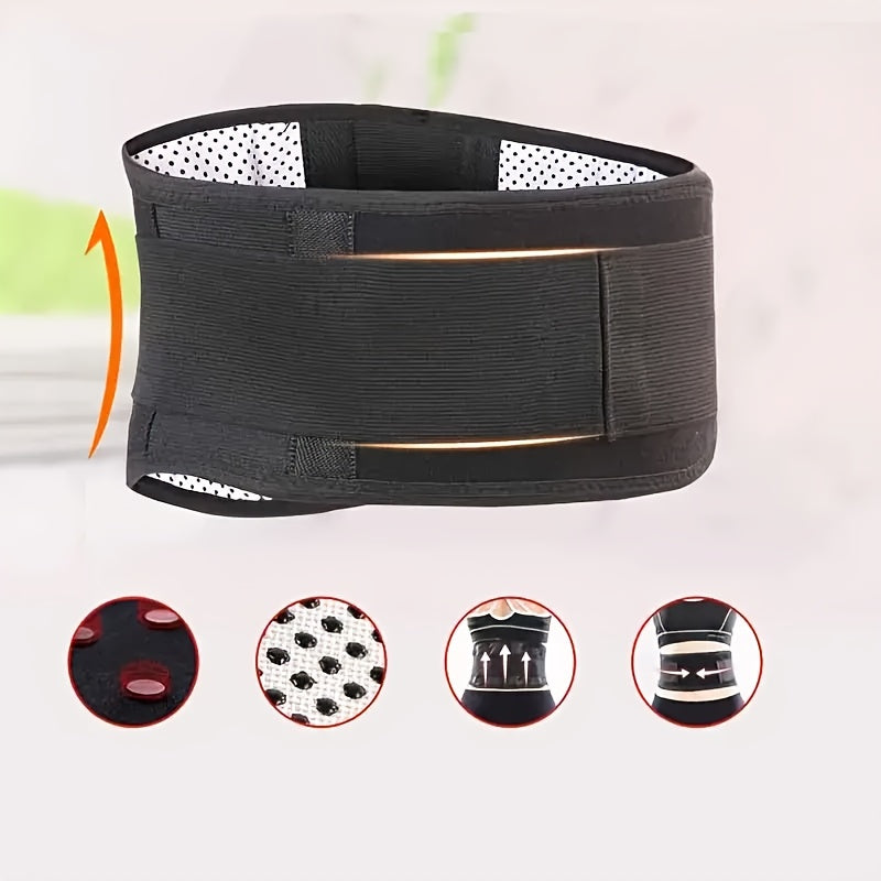 Ceinture de soutien lombaire relaxante rglable  Attelle dorsale confortable avec fonction chauffante adapte au sport et aux soins du corps