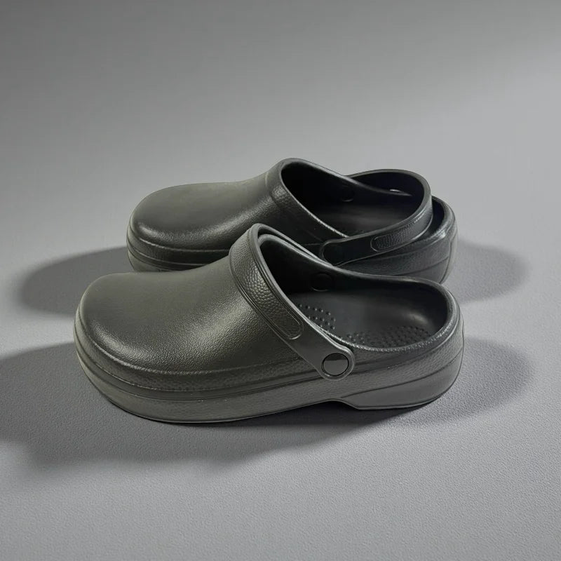 Sabot orthopédique homme à bride, amorti à air et antidérapant