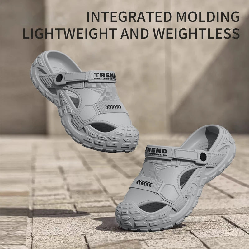 Sabot orthopédique homme massant, gris