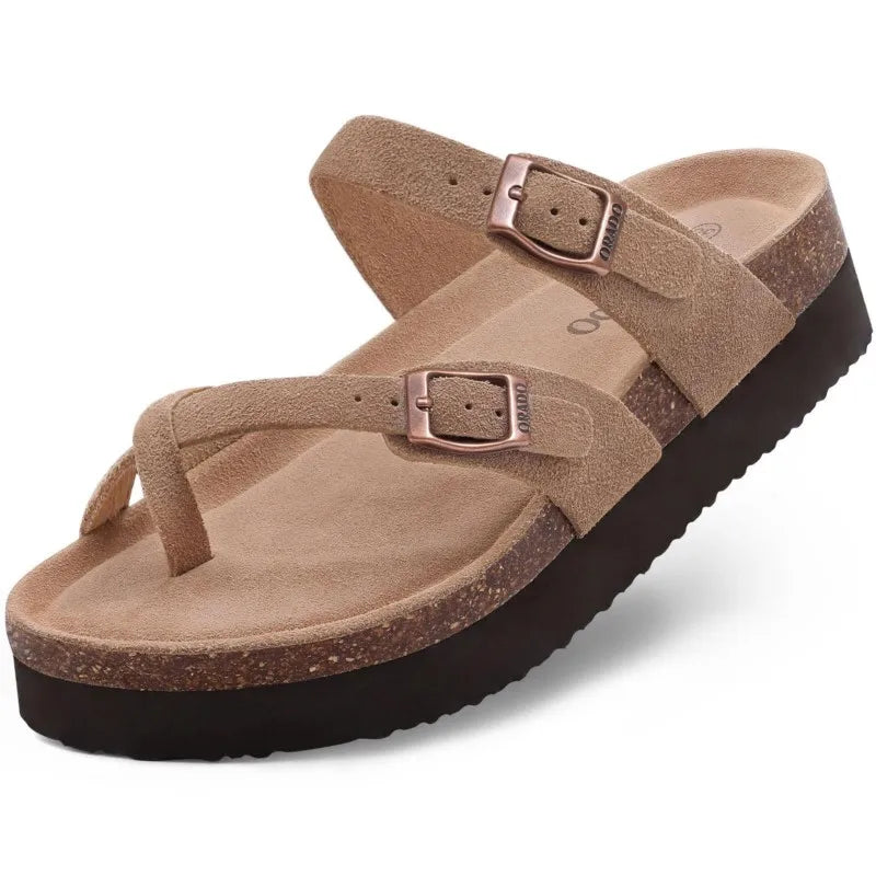 Sandale orthopédique femme fasciite plantaire, beige