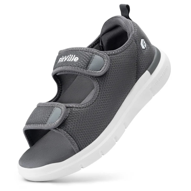 Sandale orthopédique homme fasciite plantaire, pied large et soutien