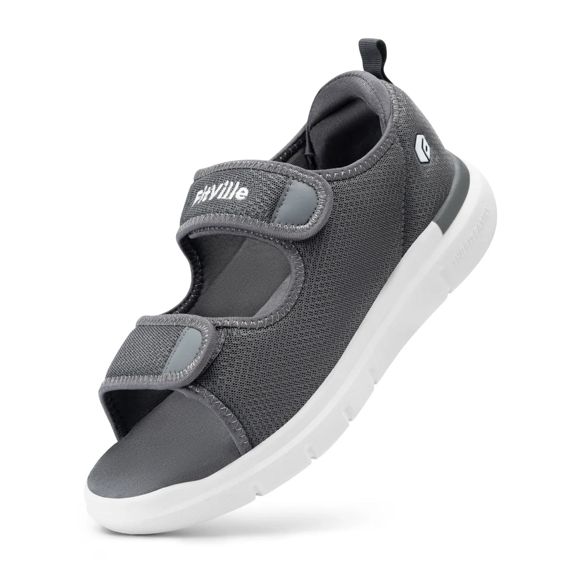 Sandale orthopédique homme fasciite plantaire, gris