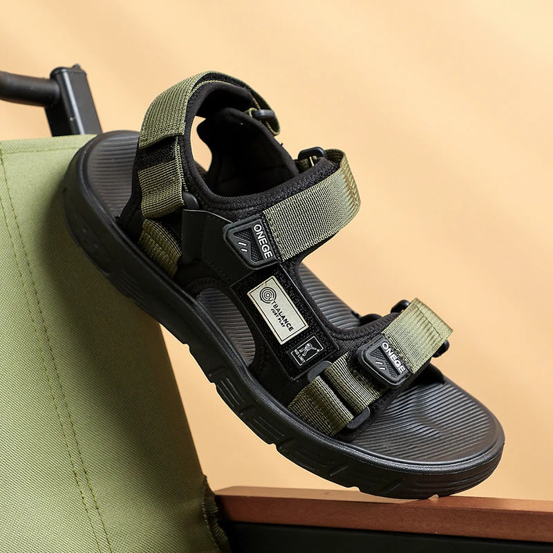 Sandale orthopédique homme à scratch, confort et maintien d'été