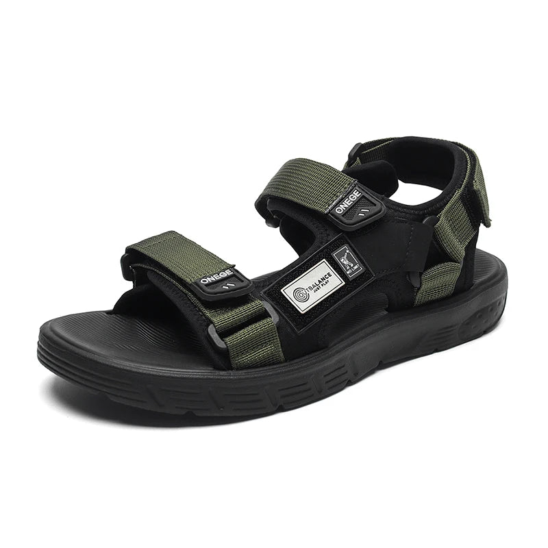 Sandale orthopédique homme à scratch, confort et maintien d'été