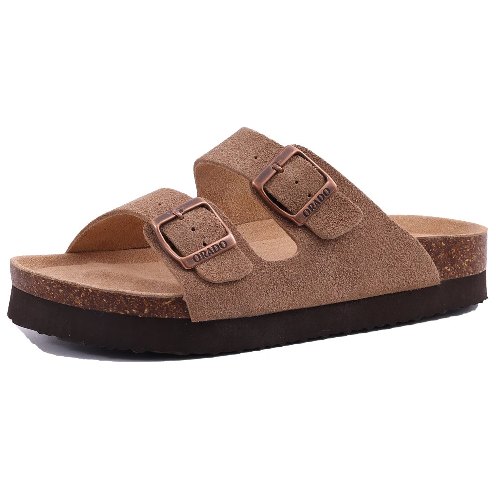 Sandale orthopédique liège femme, rose