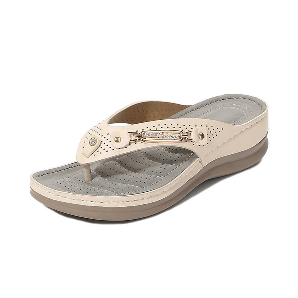 Tong orthopédique femme pour fasciite plantaire, confort et maintien