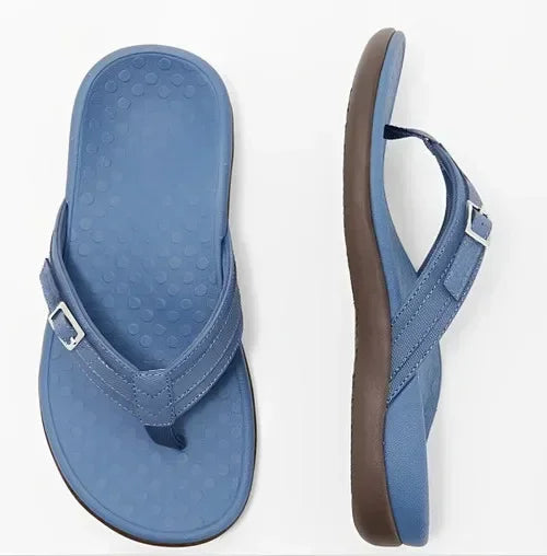 Tong orthopédique femme, bleu Image